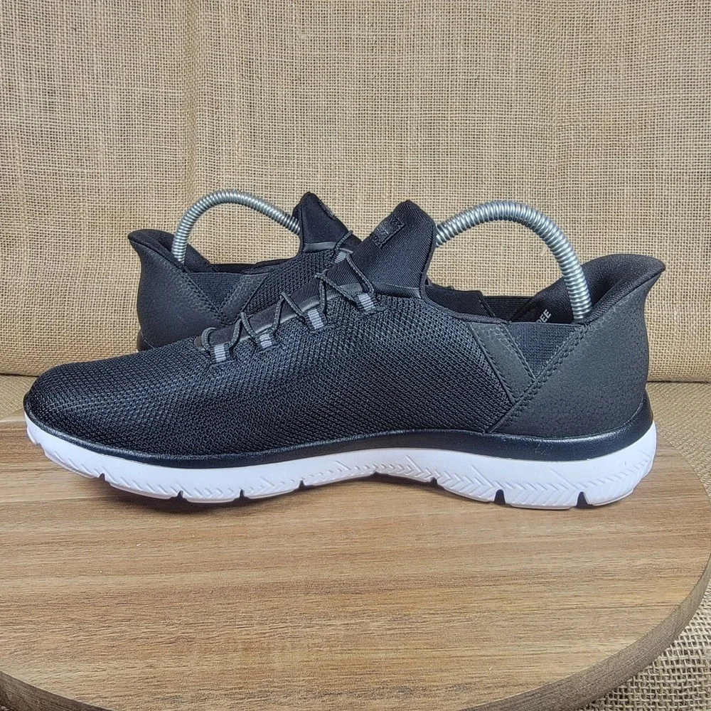 Skechers S Sport Hands Free Syrka Step-Ins Sneakers Memory Foam Black Men's 10
